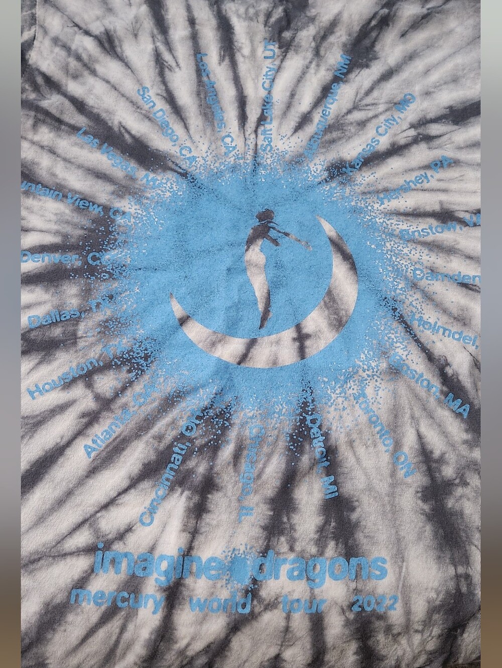 Imagine Dragons World Tour 2022 Tie-Dye Long Sleeve T-shirt